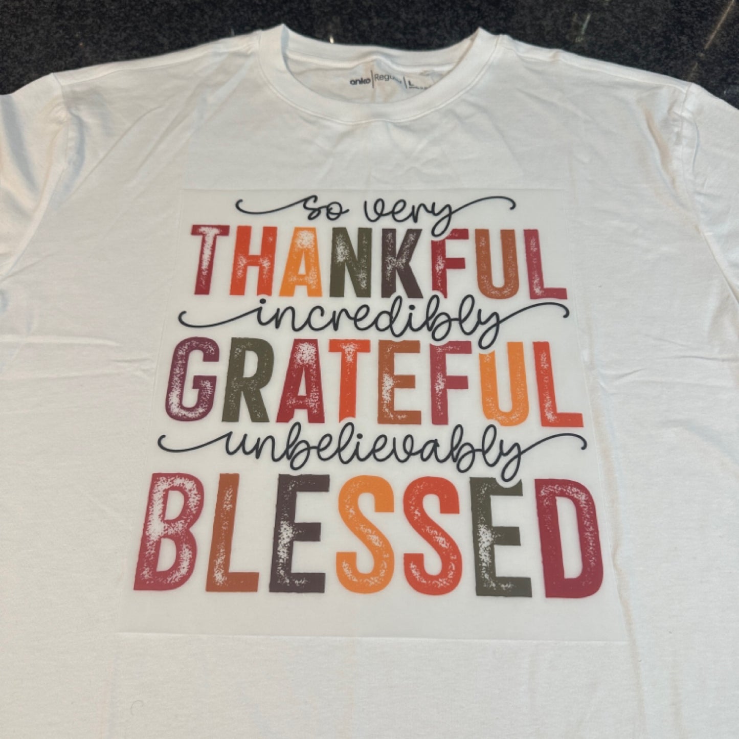 Positivity Tee - Thankful (DTF ONLY)