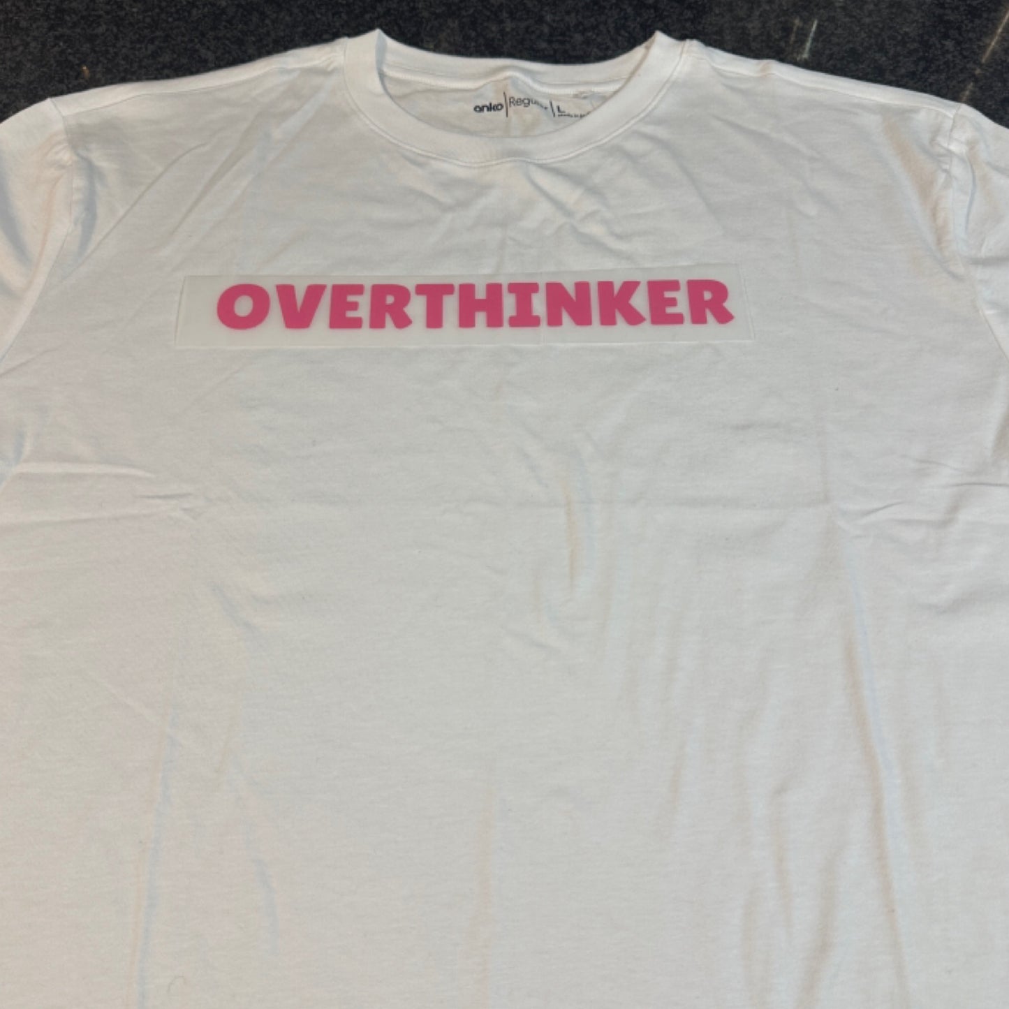 Mental Health Tee - Overthinker Pink (DTF ONLY)