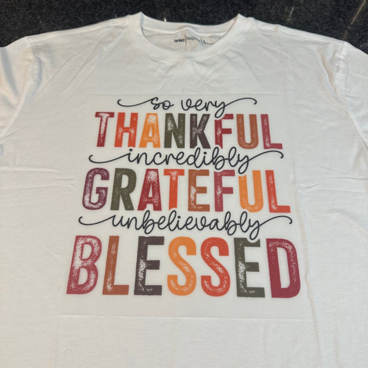 Positivity Tee - Thankful (DTF ONLY)