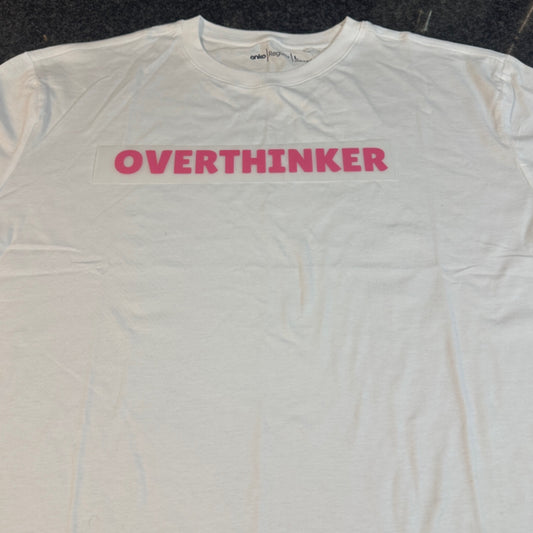 Mental Health Tee - Overthinker Pink (DTF ONLY)
