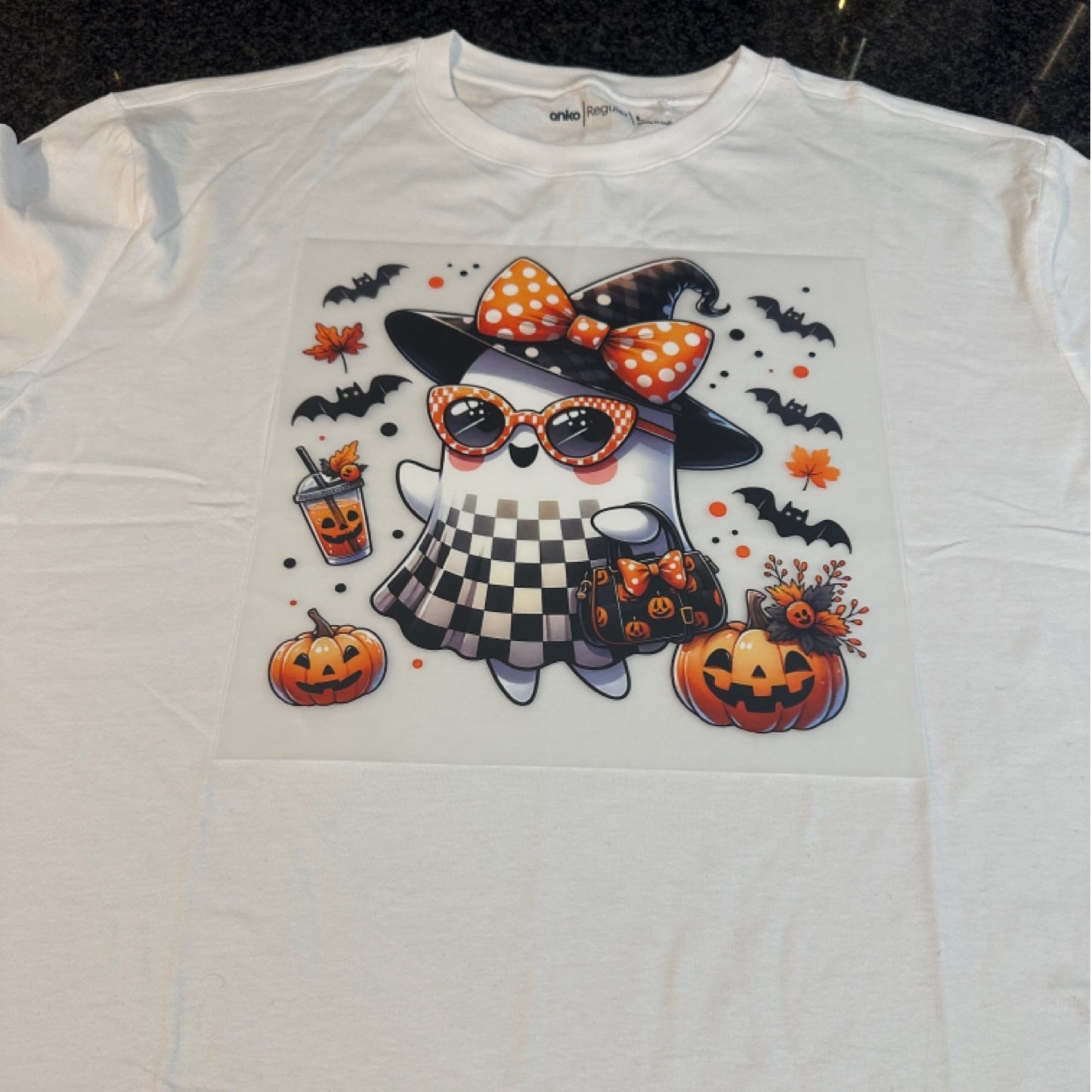 Halloween Tee - Lady Ghost Shopping (DTF ONLY)