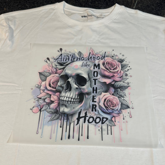 Halloween Tee - Aint no Hood Like Motherhood (DTF ONLY)